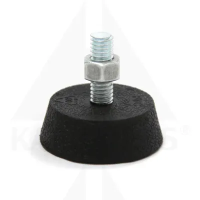 ADJUSTABLE LEVELER WITH NUT PVC 3/8"-16 X 1