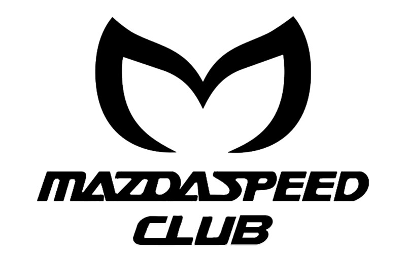 Original MazdaSpeed Club Decal (Black)