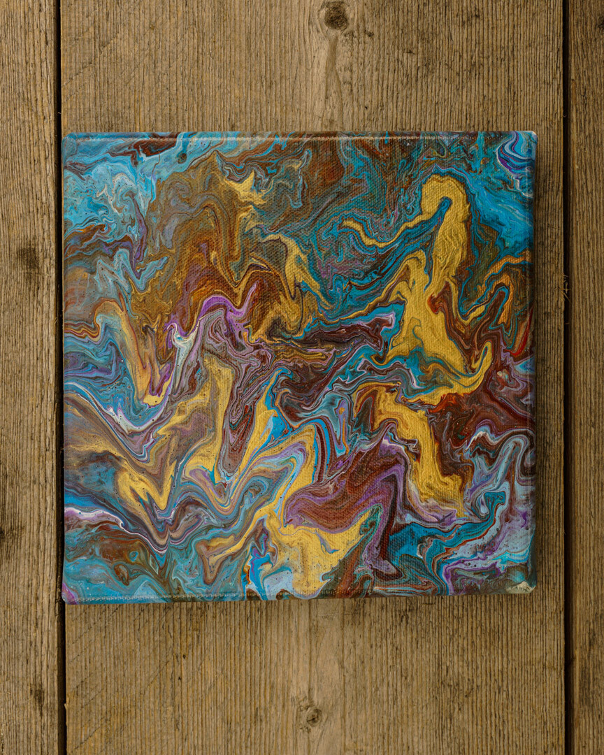 Arabian Nights - Zero Waste Fluid Acrylic Canvass