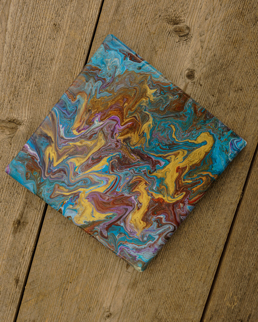 Arabian Nights - Zero Waste Fluid Acrylic Canvass
