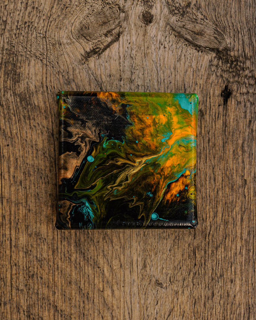Galactic Storm - Zero Waste Fluid Acrylic Canvass