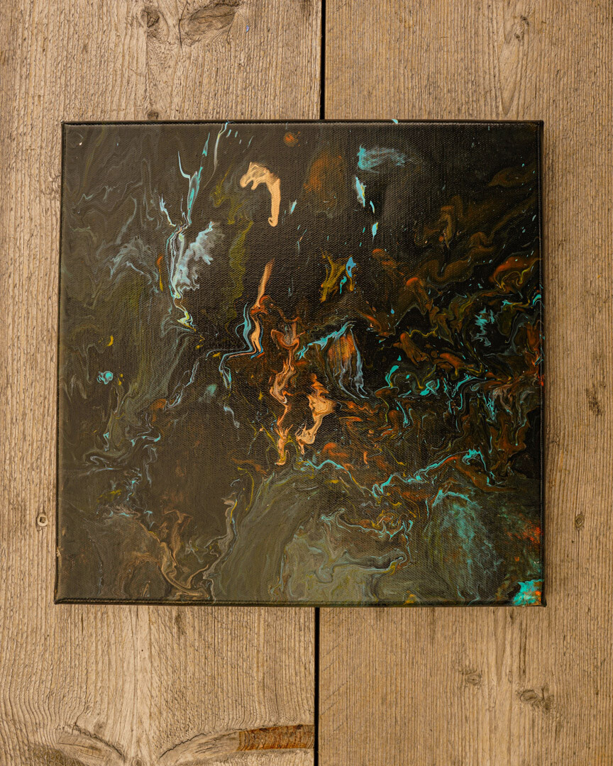 Into The Deep - Zero Waste Fluid Acrylic Canvass