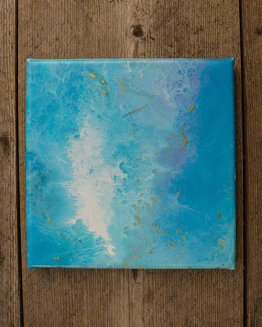 Sea Breeze - Zero Waste Fluid Acrylic Canvass