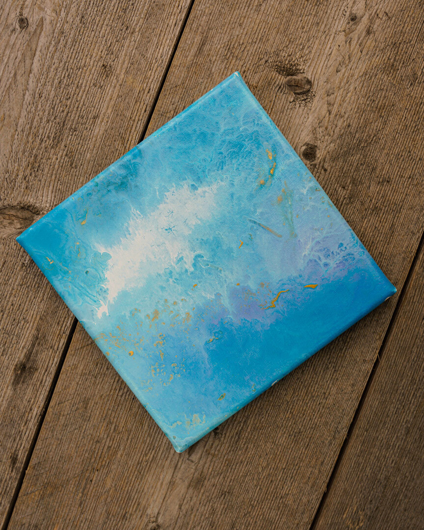 Sea Breeze - Zero Waste Fluid Acrylic Canvass