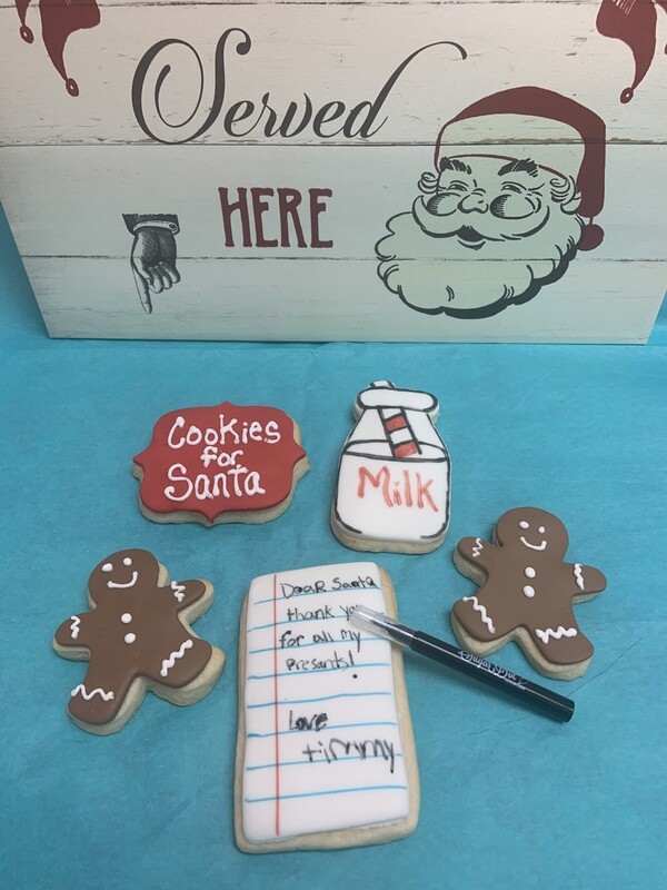 Milk, cookies and a letter to Santa