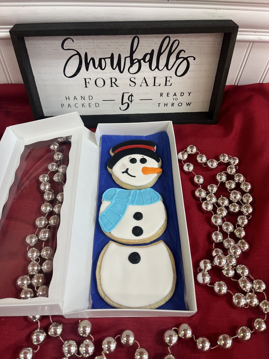 Three Piece Snowman Cookie Set