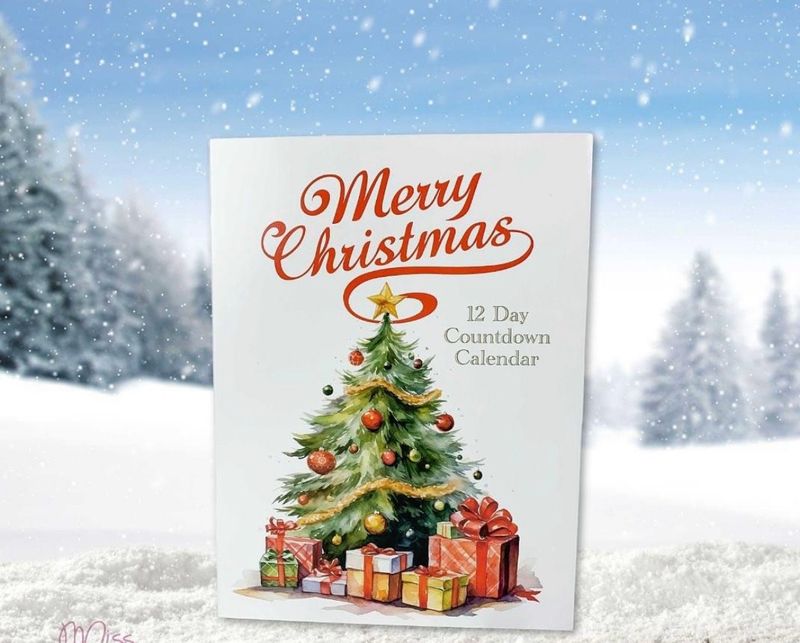 12 Days of Cookies Advent Calendar Merry Christmas 12 Days of Cookies Advent Calendar Merry Christmas