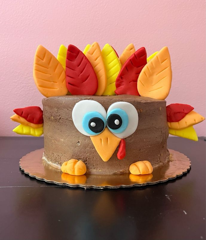 Kids Turkey Cake Bake and Decorate Workshop Sunday November 23rd 10am-3pm