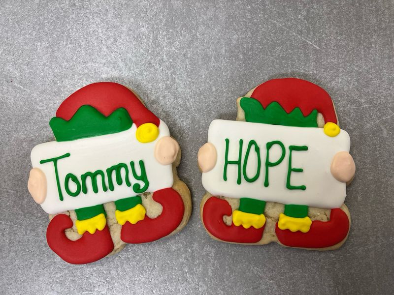 Holiday Name Cookies Elf Holiday Name Cookies Elf