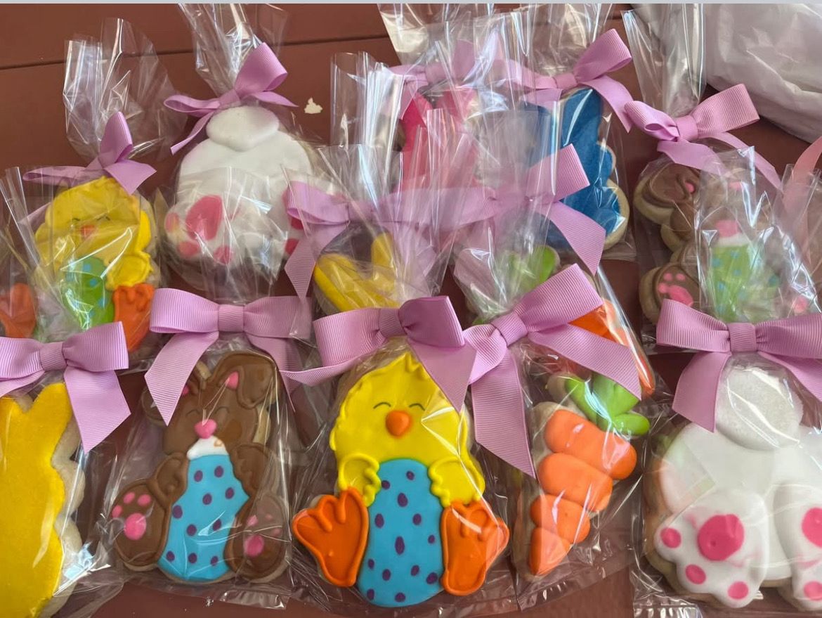 Assorted Easter Decorated Sugar Cookies-one Dozen