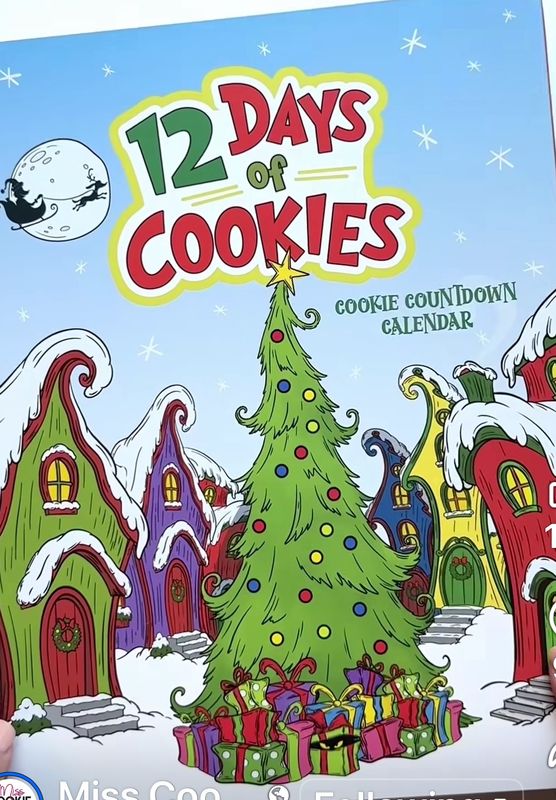 12 Days of Cookies Advent Calendar -Grinch