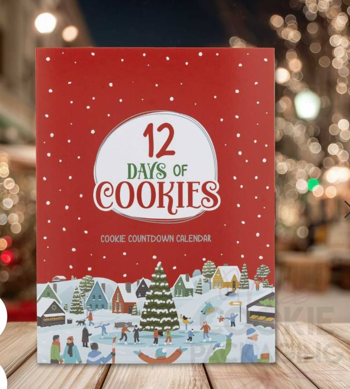 12 Days of Cookies Advent Calendar Traditional 12 Days of Cookies Advent Calendar Traditional