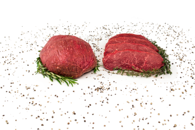 Bio Hüfte vom Rind, für Steaks oder zum rosa Braten am Stück
