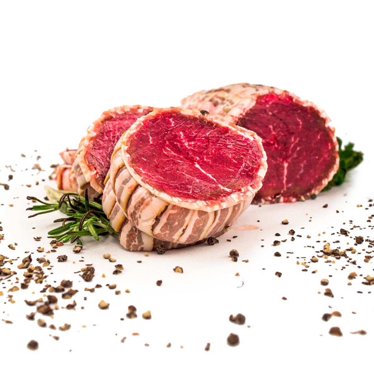 Rollbraten aus dem Hüftfilet im Speckmantel