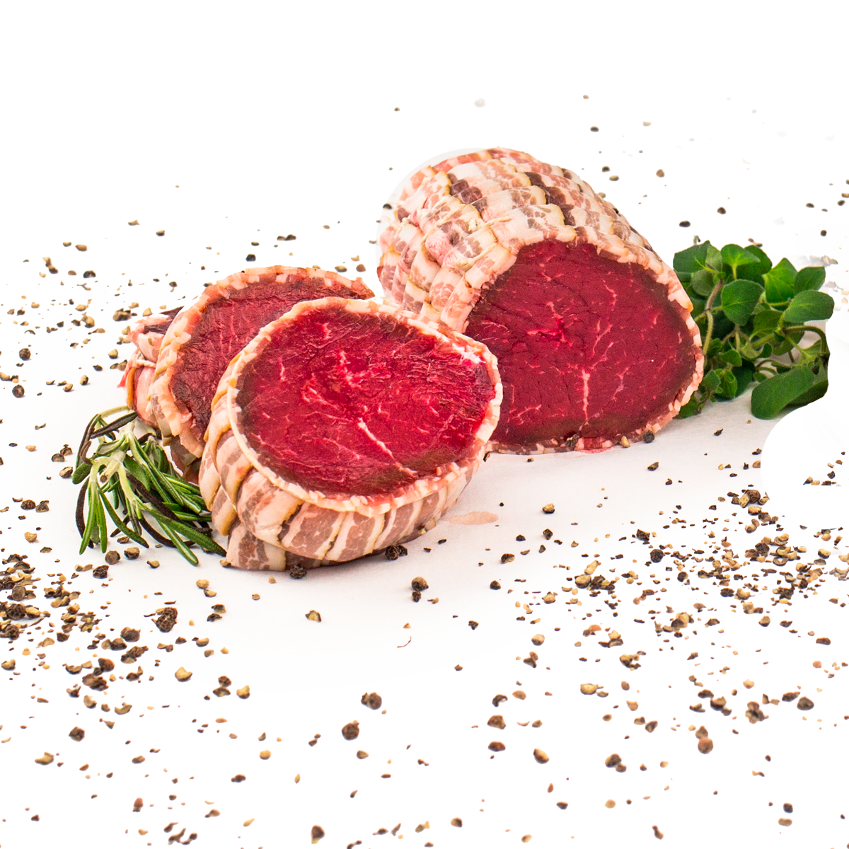 Rollbraten aus dem Hüftfilet im Speckmantel Rollbraten aus dem Hüftfilet im Speckmantel, Wie viel hätten Sie gern?: 1200 g