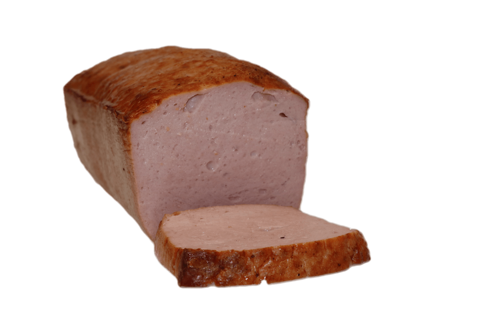 Heißer Fleischkäse im großen Laib - verschiedene Sorten