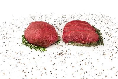 Bio-rumsteak Hüfte vom Rind, für Steaks oder zum rosa Braten am Stück