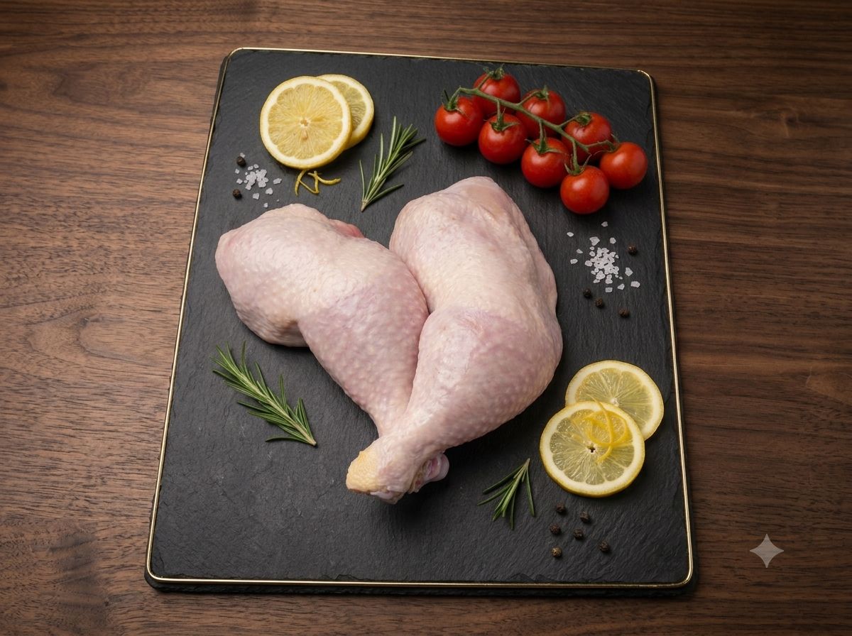 Frische Hähnchenkeule