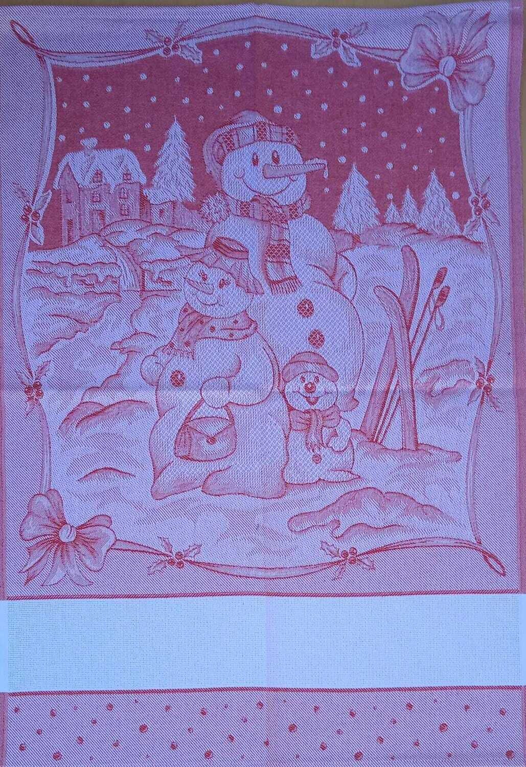 PUPAZZO DI NEVE, COLORI: ROSSO