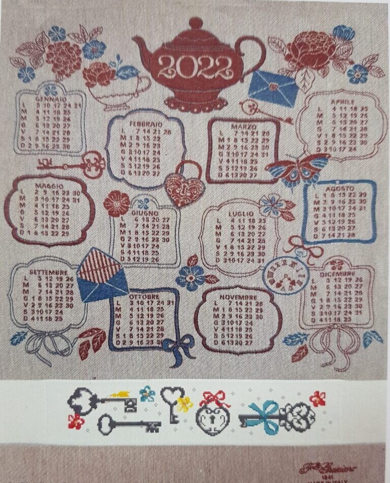 CALENDARIO 2022, Taglia: ROSSO