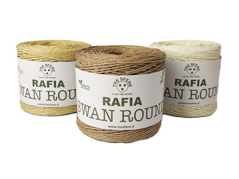 RAFIA SWAN ROUND