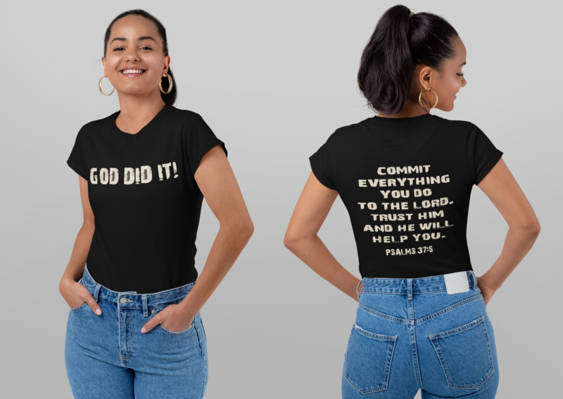 &quot;God Did It&quot; Tee - Size Small Unisex Tee