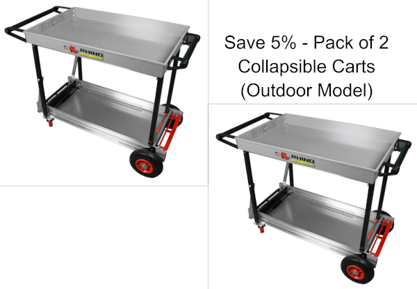 Collapsible Cart (Outdoor Model) (Pack of 2) (Save 5%)