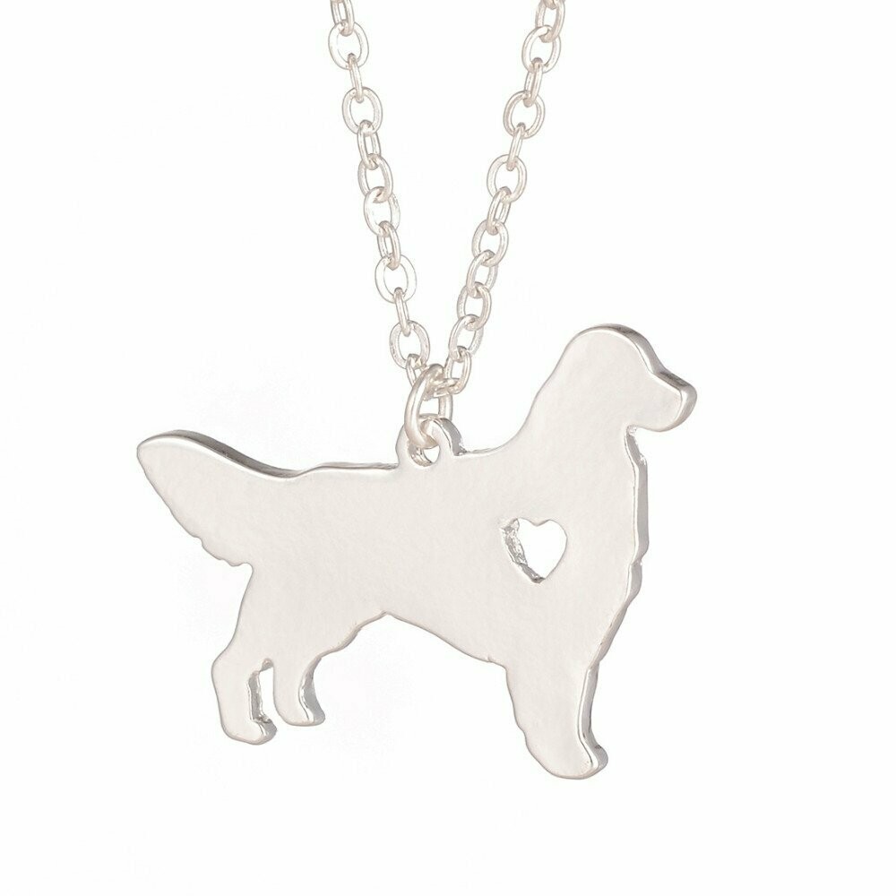 Collana Incisione Personalizzata Golden Retriever Con Nome Cane