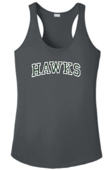 Hawks ladies tank grey