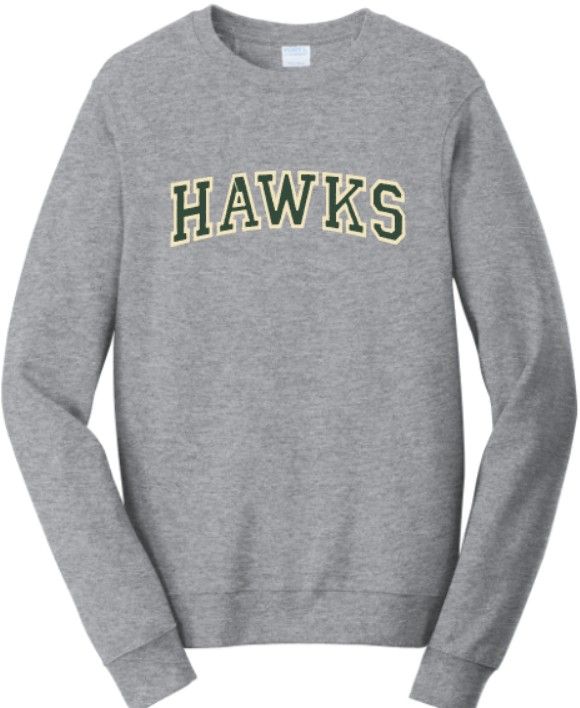 Hastings Hawks Crewneck Sweatshirt lt grey