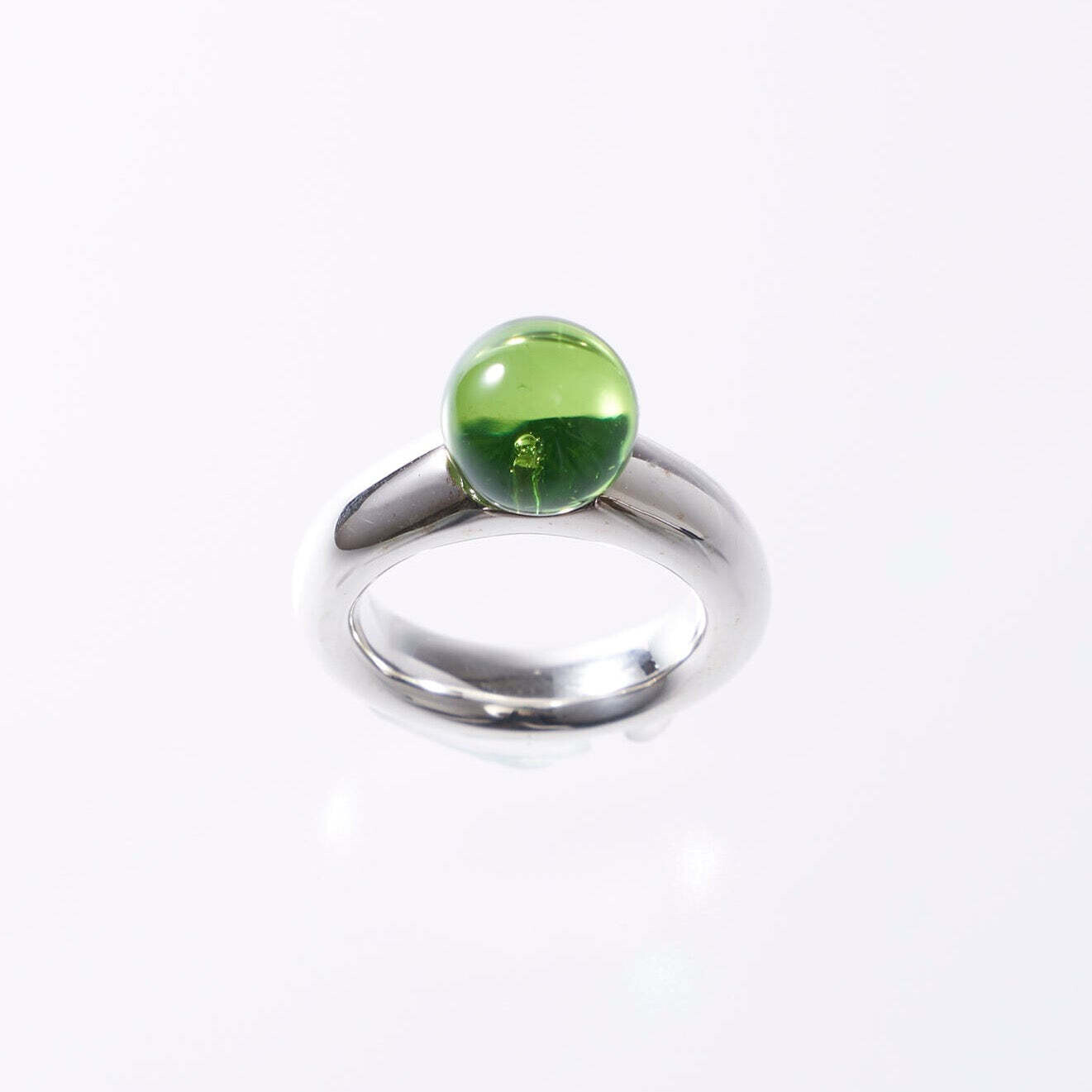 Shere Amber Ring Green