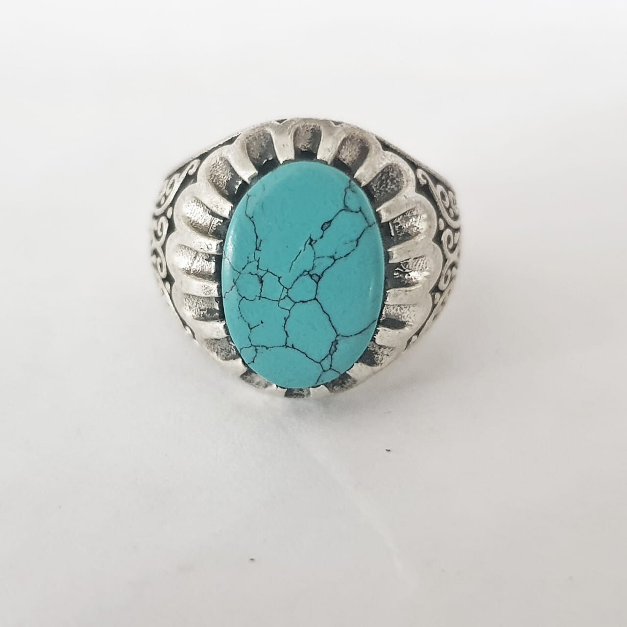 Handcrafted Sky Blue Topaz Ring