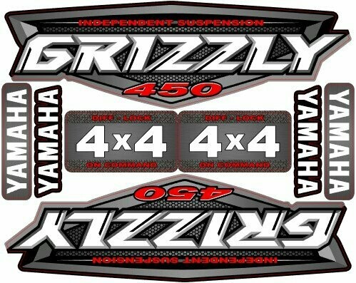 Kit autocollants YAMAHA Grizzly