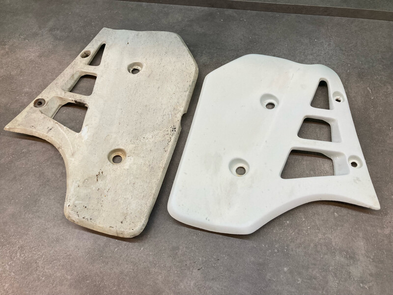 Rénovation retrobright plastique blanc