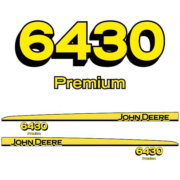 Stickers John Deere - Série Premium, Modèle: 6430