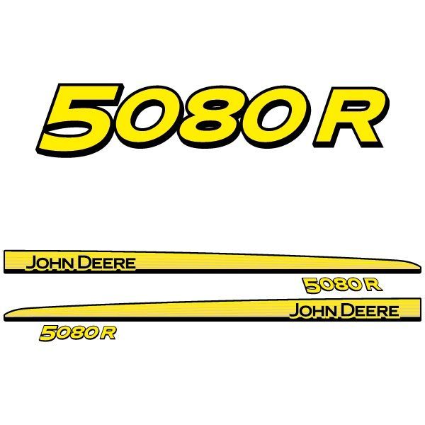 Stickers John Deere - Série R, Modèle: 5080 R
