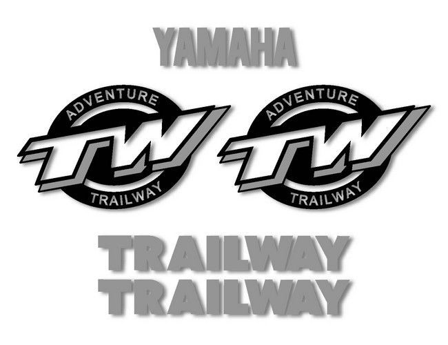 TW Phase 1  - Kit autocollants, Couleur TRAILWAY: Gris