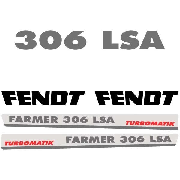 Stickers FENDT Turbomatik Farmer, Modèle: 306 LSA
