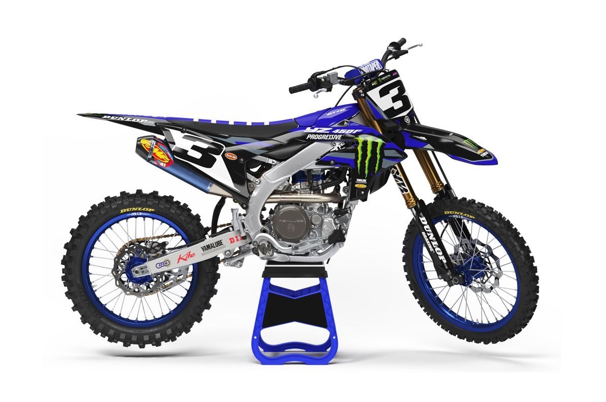 Kit déco YAMAHA, Design: V1 - Factory, Option couleur: Classique