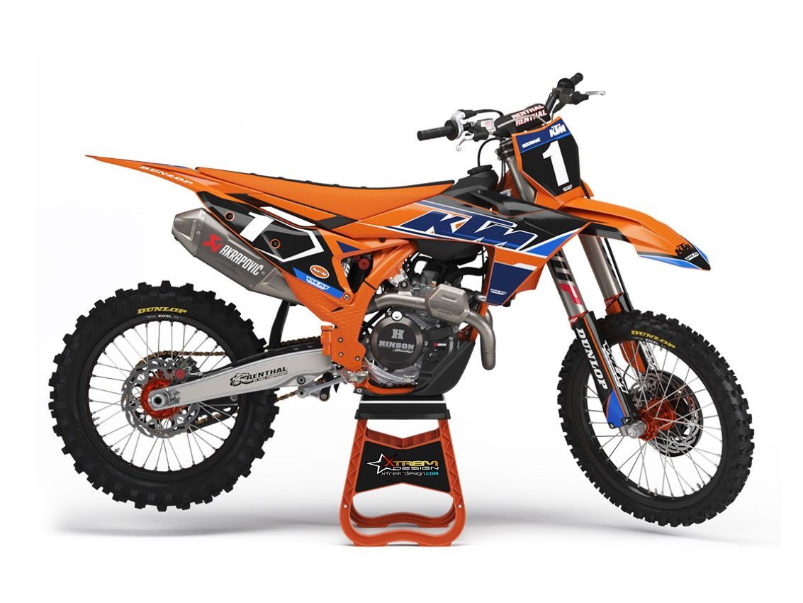 Kit déco KTM, Design: V1 - Factory, Option couleur: Classique