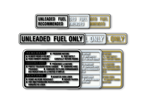 Stickers avertissements réservoir CBR900RR