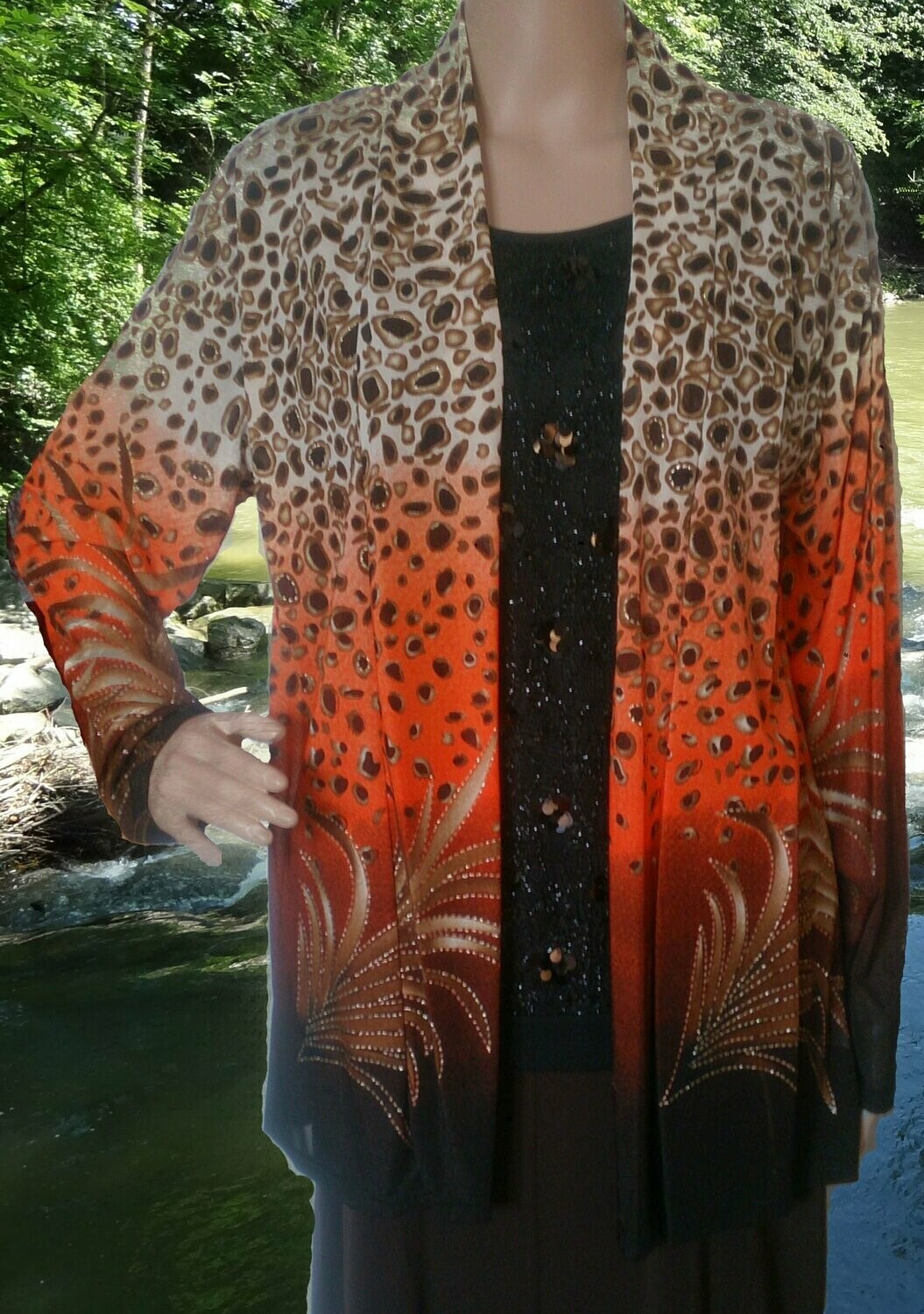 Modell "Viviane". Orange.