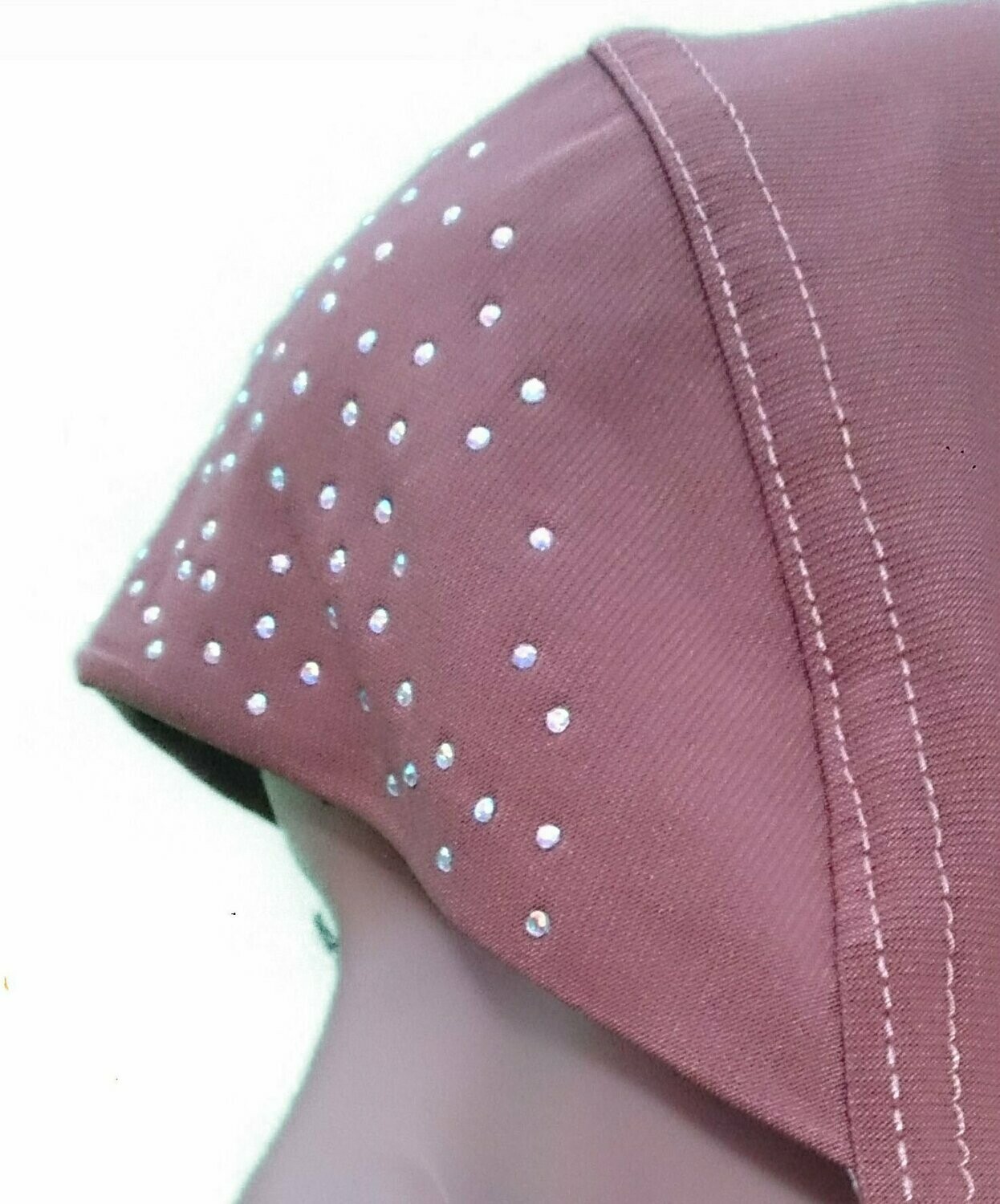 Bindebonnet "Strass" Zimt