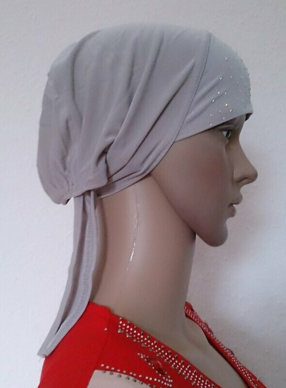 Bonnet "Strass" Grau