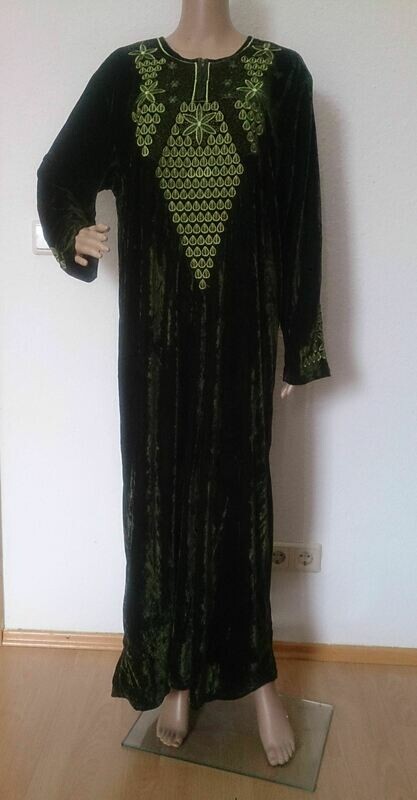 Samtkleid "Belinda" Grün. Größe 2XL