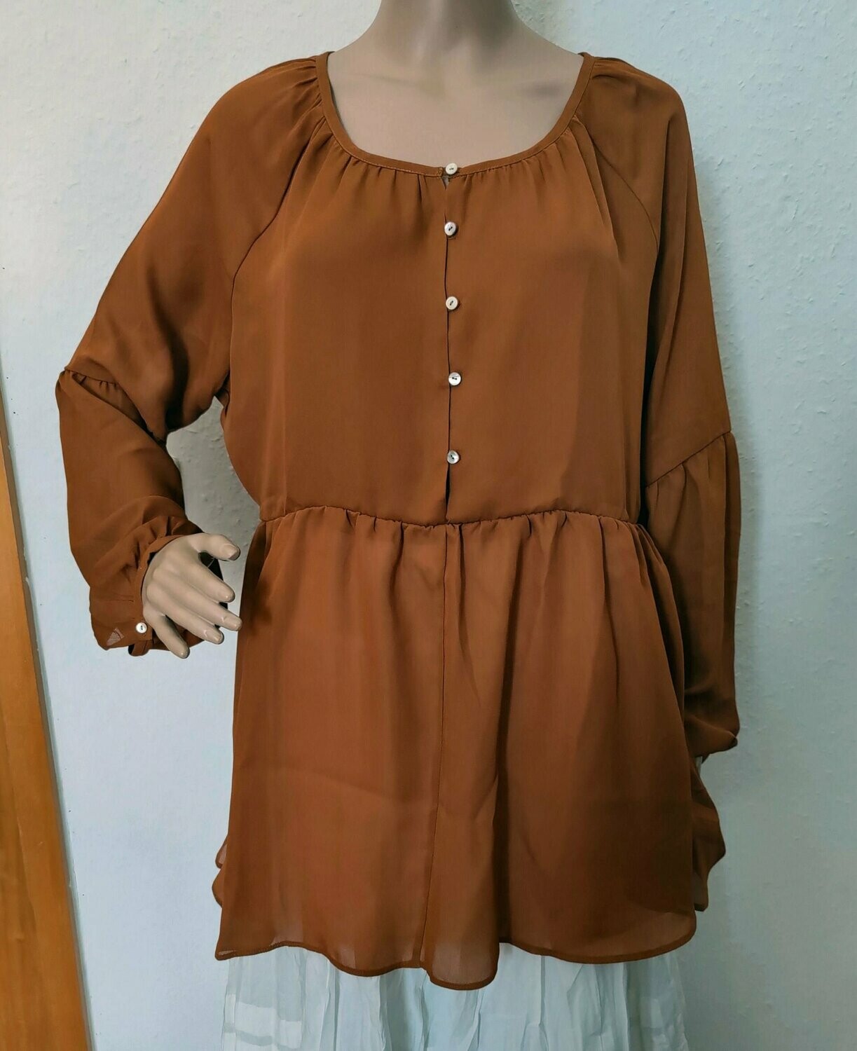 Schößchenbluse "Steffi". Gr. 44