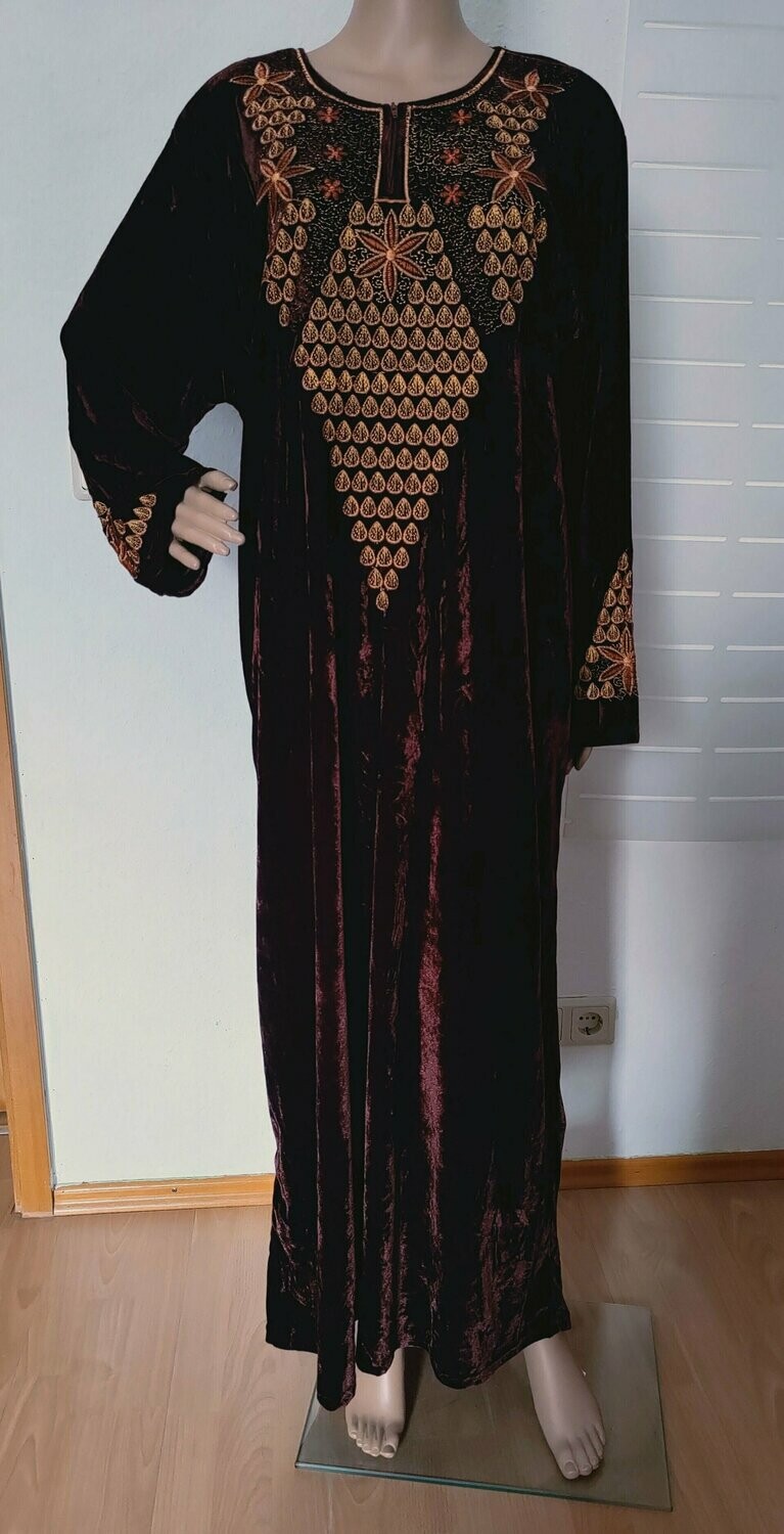 Samtkleid "Belinda", 2XL, Marron