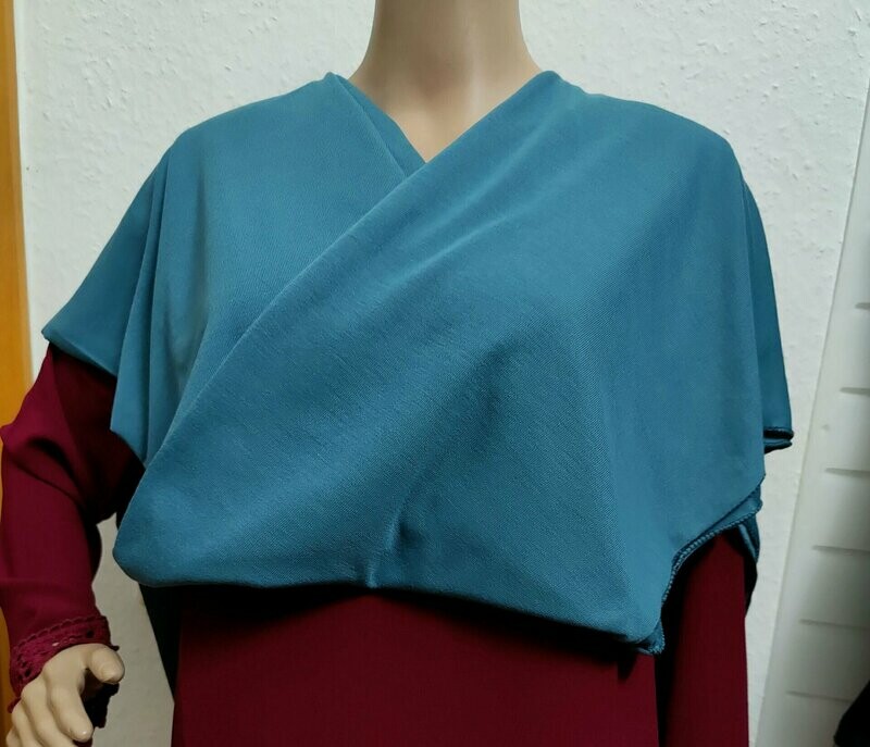 Jerseyschal XL, Petrolfarben