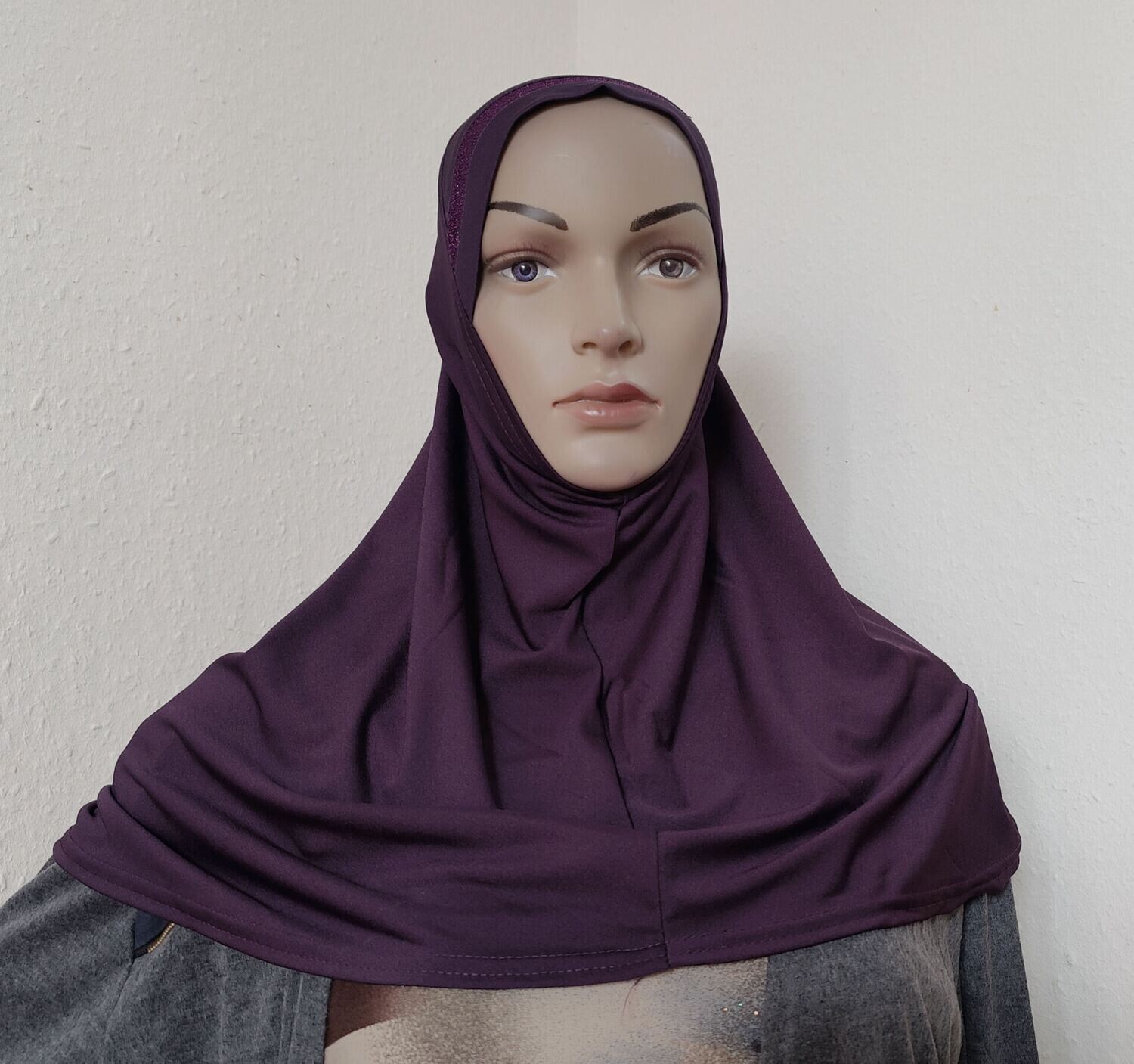Glitzerhijab - Farbe Lila