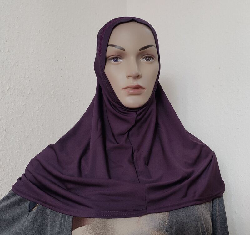 Glitzerhijab - Farbe Lila